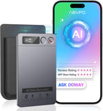 Load image into Gallery viewer, AI Voice Recorder, Note Voice Recorder - Transcribe & Summarize, AI Noise Cancellation Technology, Supports 152 Languages, 64GB Memory APP Control Audio Recorder for Lectures, Meetings, Calls, Gray