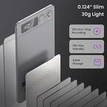 Load image into Gallery viewer, AI Voice Recorder, Note Voice Recorder - Transcribe &amp; Summarize, AI Noise Cancellation Technology, Supports 152 Languages, 64GB Memory APP Control Audio Recorder for Lectures, Meetings, Calls, Gray
